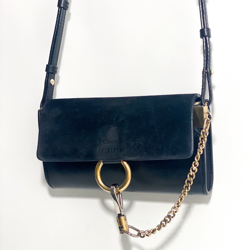 CHLOE Suede Calfskin Mini Faye Bag - Picture 3 of 14